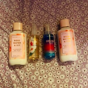 Bath & Body Works Body Lotion & Travel Size Fragrance Mist Bundle